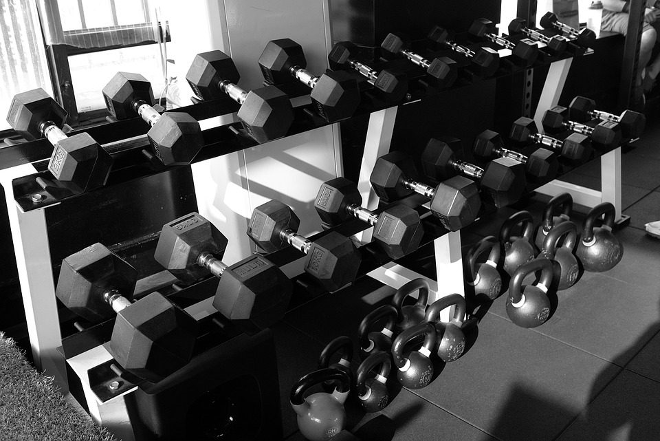 Rubber Dumbbells Gym Shoot 2